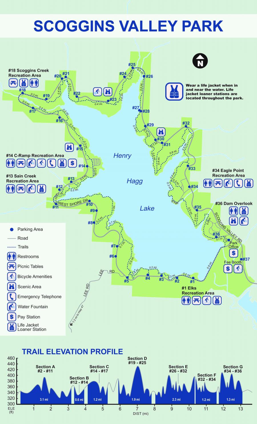 Hagg Lake Trail Map